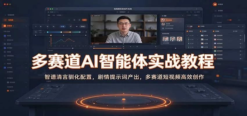 多赛道AI智能体实战教程：智谱清言驯化配置，剧情提示词产出，多赛道短视频高效创作-小优资源网
