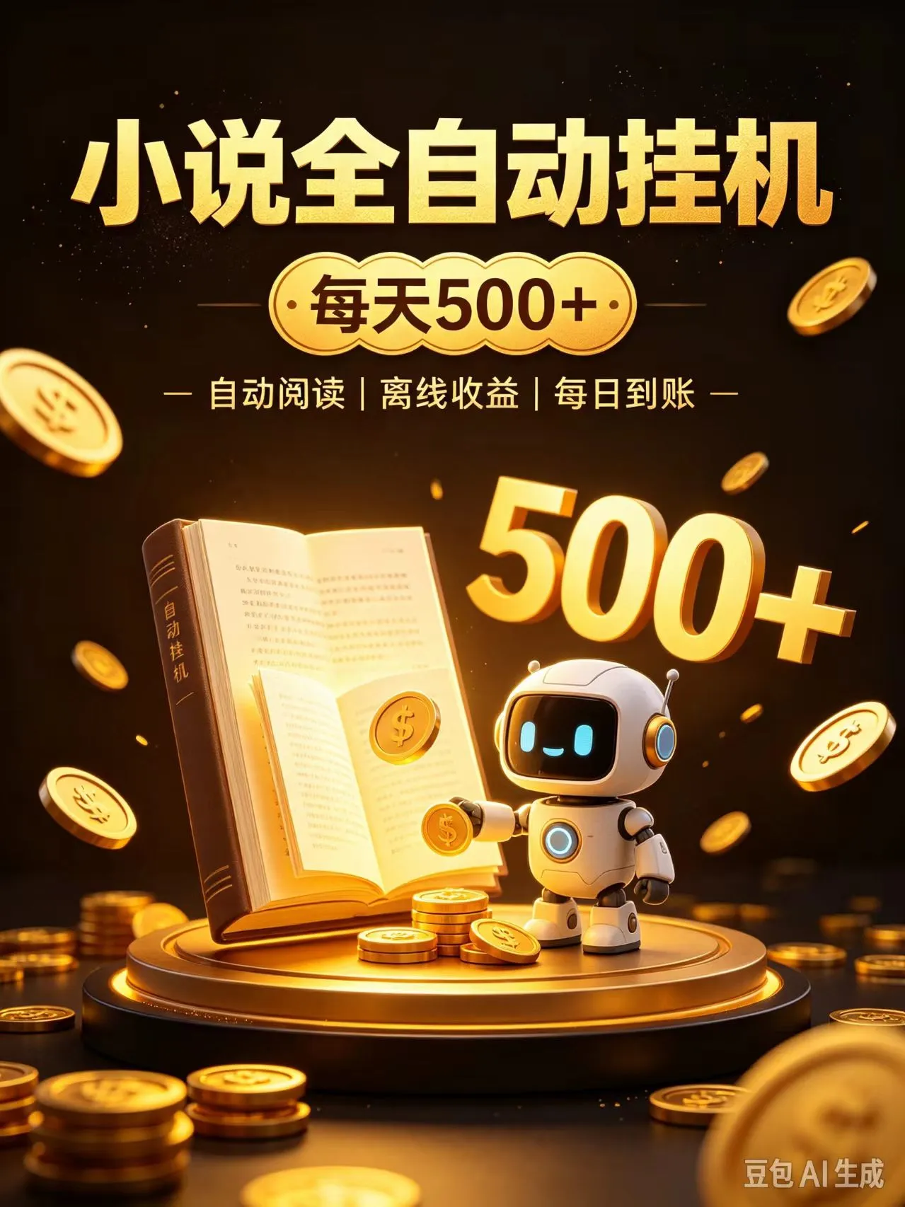 番茄全自动小说0门槛副业，日入300+，躺赚稳定风口项目-小优资源网