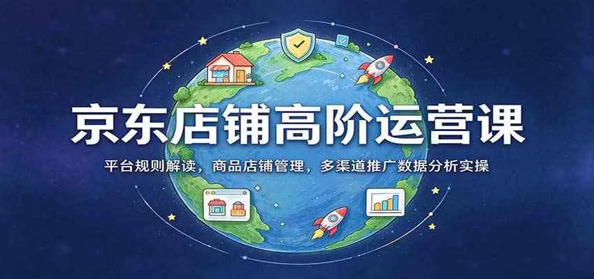 京东店铺高阶运营课:平台规则解读,商品店铺管理,多渠道推广数据分析实操 京东店铺高阶运营课:平台规则解读,商品店铺管理,多渠道推广数据分析实操