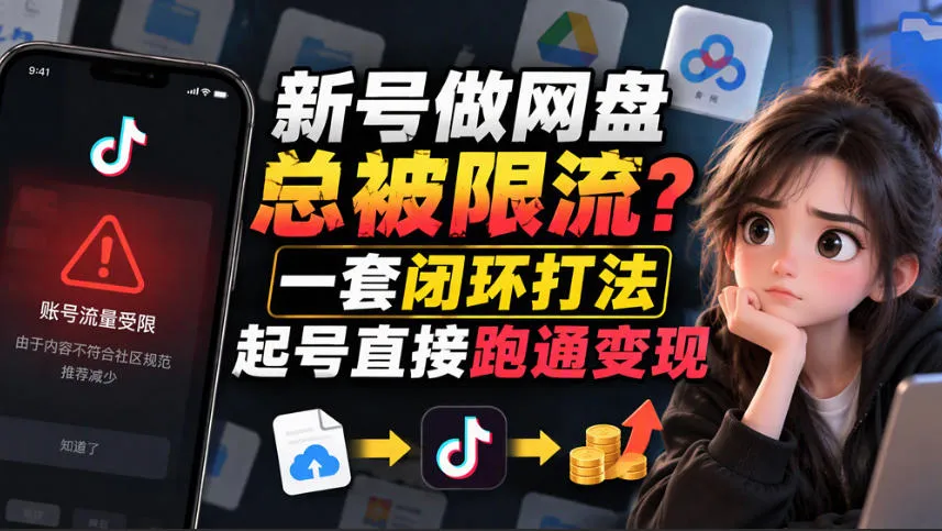小白新号过限流:别发链先养号,12步SOP直接抄-小优资源网
