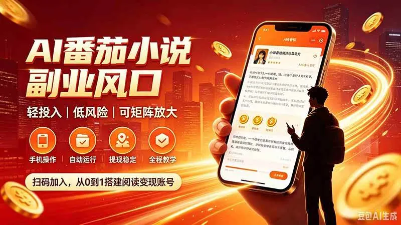 （20277期）AI番茄全自动挂机｜24小时躺赚副业，轻投入|低风险|可矩阵放大-小优资源网