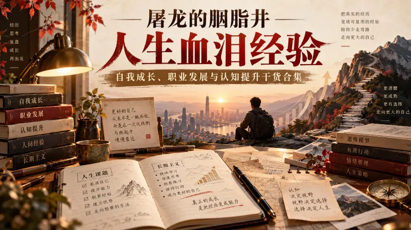 屠龙的胭脂井人生血泪经验｜自我成长、职业发展与认知提升干货合集【文档】-小优资源网