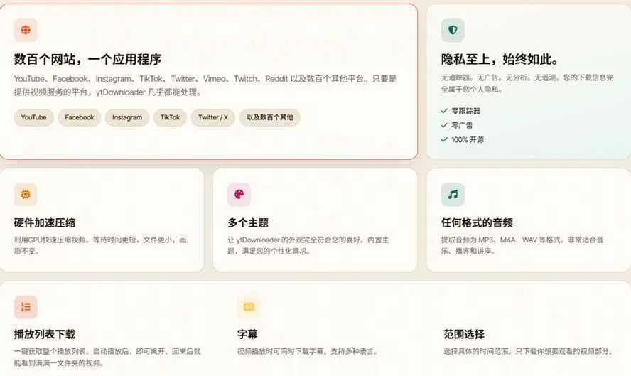 (20796期)YouTube、B站超100+平台视频免费下载, 超级好用,多平台免费开源热门视频下载器 ytDownloader (20796期)YouTube、B站超100+平台视频免费下载, 超级好用,多平台免费开源热门视频下载器 ytDownloader