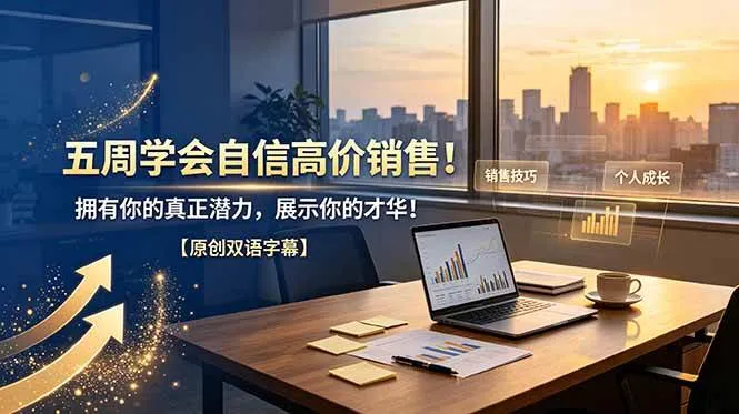 （19071期）五周学会自信高价销售！拥有你的真正潜力，展示你的才华！【原创双语字幕】-小优资源网