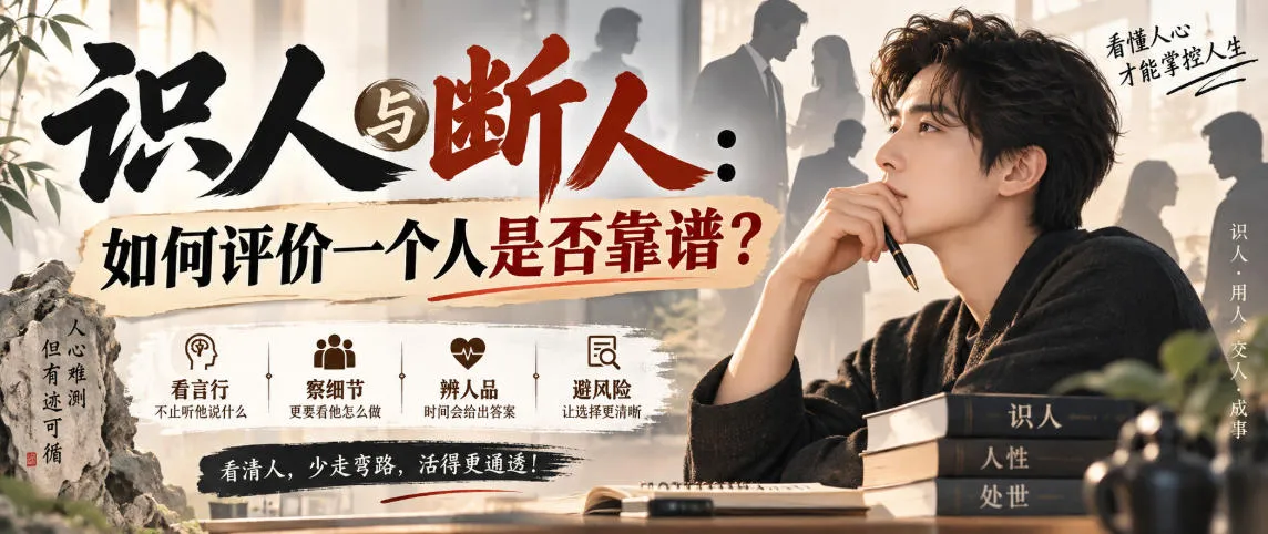 付费文章:识人与断人:如何评价一个人是否靠谱?