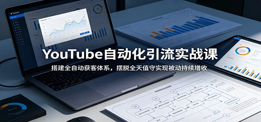 YouTube自动化引流实战课:搭建全自动获客体系,摆脱全天值守实现被动持续增收-小优资源网