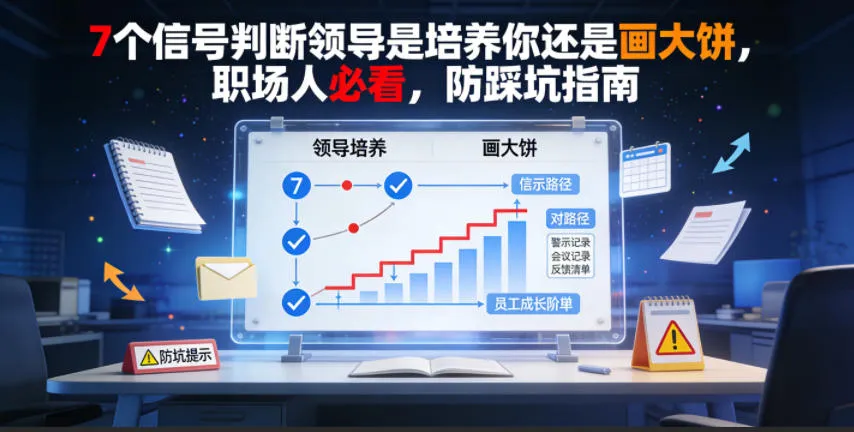 付费文章:7个信号判断领导是培养你还是画大饼,职场人必看,防踩坑指南-小优资源网