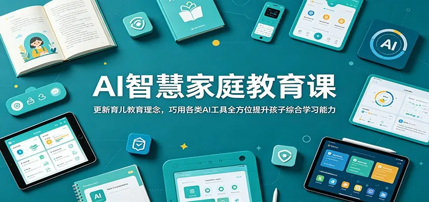 AI智慧家庭教育课:更新育儿教育理念,巧用各类AI工具全方位提升孩子综合学习能力-小优资源网