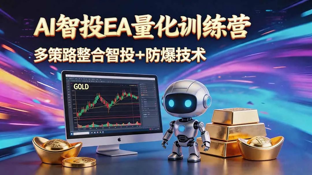 AI智投EA量化运营技术,自动化黄金操盘技术,小白也可以轻松上手日入1000+-小优资源网