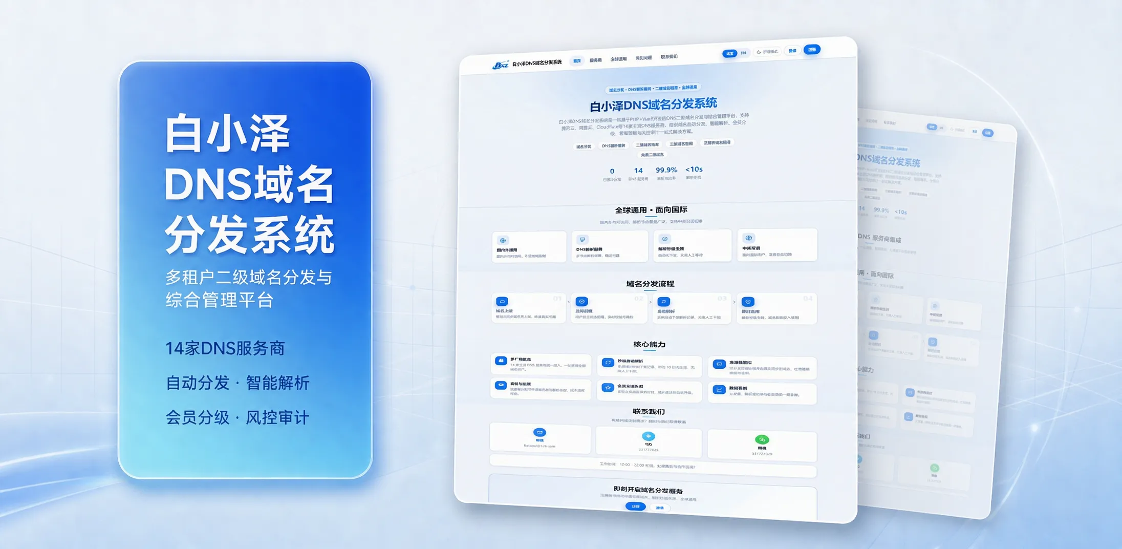 白小泽DNS域名分发系统 公测版 v1.0.0-小优资源网