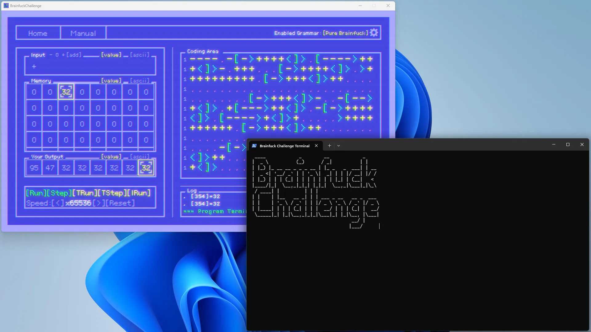 BF语言挑战/Brainfuck Challenge