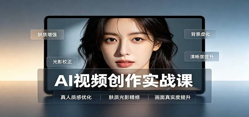 AI视频创作实战课：人物面部情绪调试，真人质感优化，提示词模板与变现方向-小优资源网