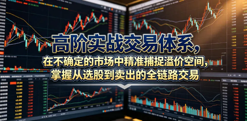 高阶实战交易体系,在不确定的市场中精准捕捉溢价空间,掌握从选股到卖出的全链路交易心法(更新6月)-小优资源网