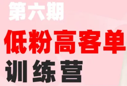珠丽Julie·小红书低粉高客单训练营(第六期)-小优资源网