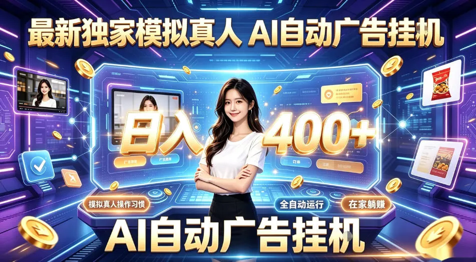 最新独家模拟真人，AI自动挂号挂G，日入400+，全程全自动运行，无需人工【揭秘】-小优资源网