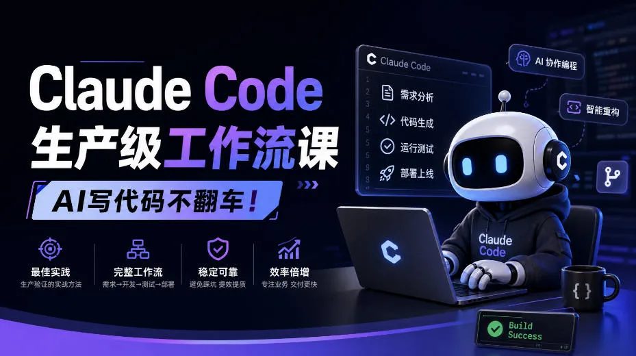 Claude Code生产级工作流课，AI写代码不翻车！【原创双语字幕】-小优资源网