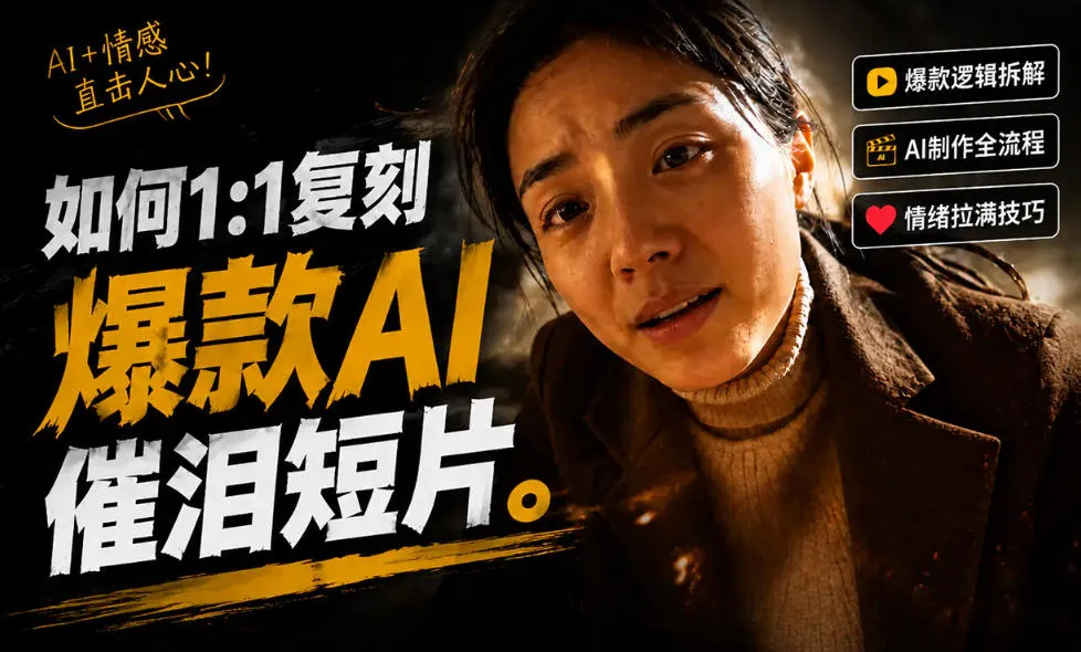 豆包+Gemini生成真人AI短剧-拆解复刻百万爆款第一人称短片，一站式讲透爆款复刻全流程-小优资源网