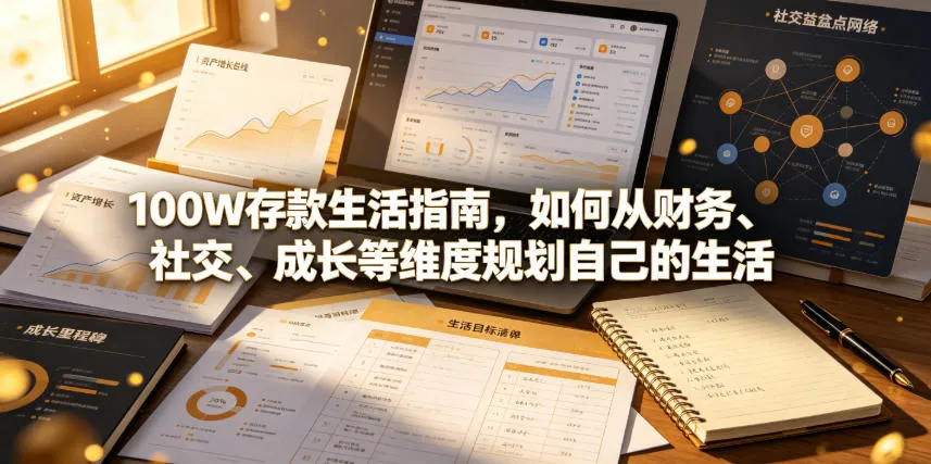 付费文章：100W存款生活指南，如何从财务、社交、成长等维度规划自己的生活-小优资源网