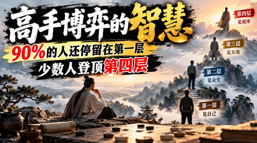 付费文章:高手博弈的智慧,90%的人还停留在第一层,少数人登顶第四层-小优资源网