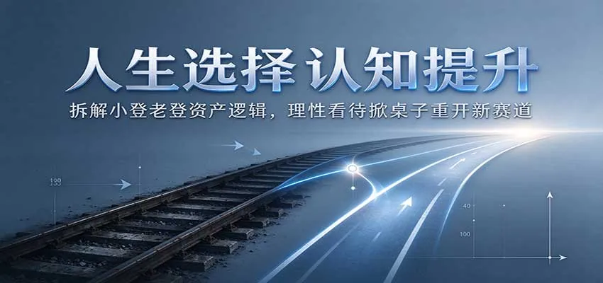 人生选择认知提升：拆解小登老登资产逻辑，理性看待掀桌子重开新赛道-小优资源网