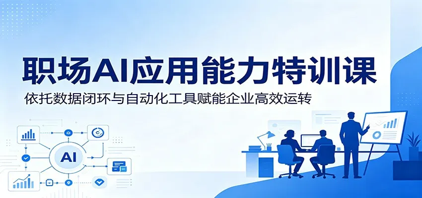 职场AI应用能力特训课:依托数据闭环与自动化工具赋能企业高效运转-小优资源网