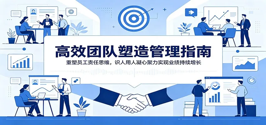 高效团队塑造管理指南：重塑员工责任思维，识人用人凝心聚力实现业绩持续增长-小优资源网