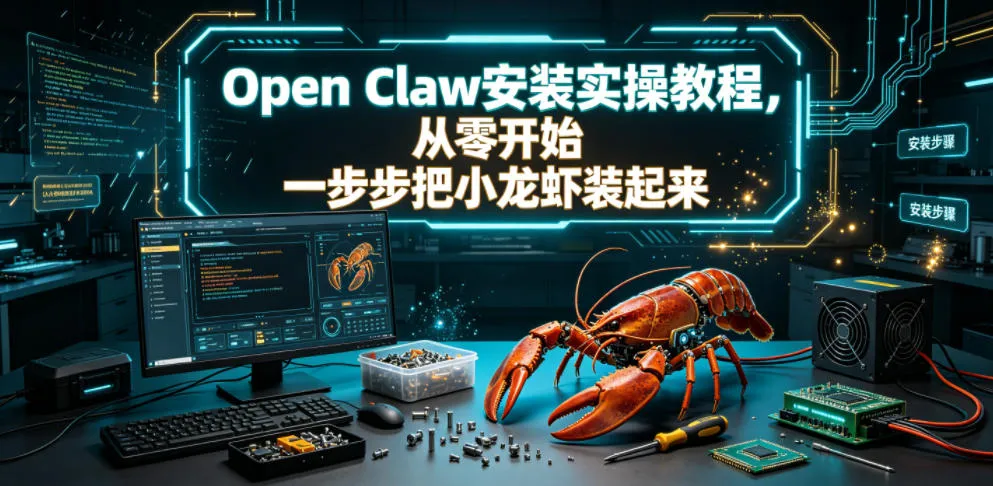 Open Claw安装实操教程，从零开始一步步一步步把小龙虾装起来-小优资源网