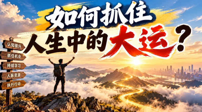 某公众号付费文章:如何抓住人生中的大运?-小优资源网